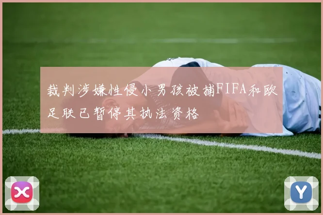 裁判涉嫌性侵小男孩被捕FIFA和欧足联已暂停其执法资格